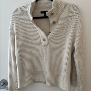 Banana Republic Off-White Cowl Neck Sweater